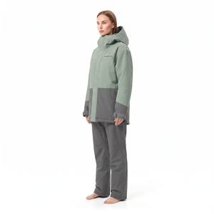 Conjunto de Chaqueta y Pantalones de Esquí Impermeables para Mujer, con Capucha, Diseño Color Block, Aislamiento Sintético, Ropa de Invierno para Exteriores - Product Image 6