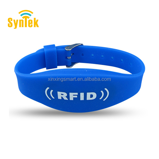 Access Control Mini Tag Wristband 13.56Mhz RFID NFC Custom Logo Waterproof Silicone Festival Event Smart Bracelet