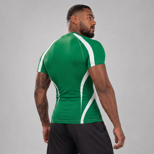 Vente en gros de rashguards pour hommes de haute qualité, nouvelle arrivée, rashguards pour hommes en polyester et élasthanne, design personnalisé, manches courtes, rashguards pour hommes - Product Image 3