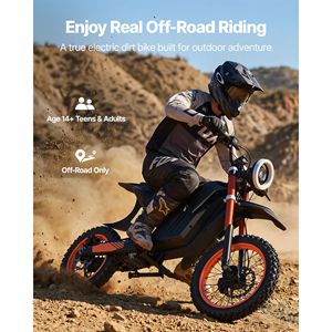 Motocicleta Eléctrica Todoterreno de 2000W para Adolescentes y Adultos, Velocidad de 31 MPH, Alcance Máximo de 31 Millas, Batería de 48V 22.5Ah - Product Image 2