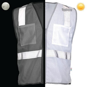 Chaleco de Alta Visibilidad para Hombre, Impermeable, Transpirable, con Bolsillos Desmontables, para Guardias de Seguridad, Construcción Industrial - Product Image 6