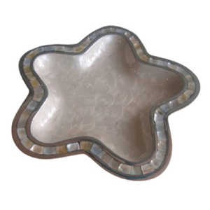 Colorful Finish Aluminium & Metal <b>Fruit</b> Tray Decorative Serving Snack Tray for Home for Dry <b>Fruit</b> Platter Hand Painted Gift Item - Product Image 1