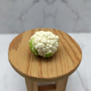 1:12 Miniature Dollhouse Accessories <b>Plastic</b> and Resin Simulation Mini Cauliflower <b>Kitchen</b> Scene Model Ornaments - Product Image 2