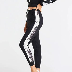 Custom Loose Stylish Trendy Flare Sweatpants <b>Women</b> <b>Straight</b> Wide <b>Leg</b> Full Length Sweatpants <b>Joggers</b> Side Panel Pants OEM - Product Image 5