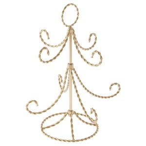 Base Metálica Decorativa para Árbol de Navidad con Diseño de Alambre Trenzado para Árboles Pequeños - Product Image 1