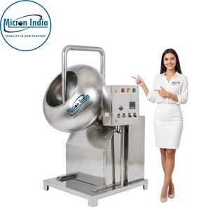 Micron India Stainless Steel Coating Pan Machine 440V 120kg Automatic for <b>Tablet</b> Pellet Coating Food Plastic/Paper/Glass - Product Image 5