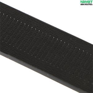 Cinturón Automático con Hebilla Rectangular Negra Sólida, Cinturón Casual para Hombre, Moldeado en una Sola Pieza, Estilo Duradero - Product Image 5