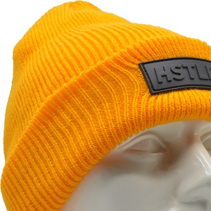Custom Ribbed Cuff Beanies Unisex <b>Yellow</b> Beanie Cap Winter Arrivals Hot Selling Premium Quality Beanies - Product Image 3