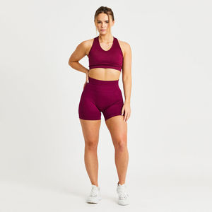 Shorts de sport pour femmes à taille haute, respirants, à séchage rapide, écologiques, pour la gym, le yoga, la course à pied, le cyclisme, vêtements de sport, service OEM - Product Image 2
