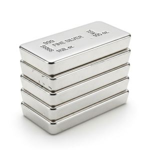 Barres d'argent de haute pureté 999 99% - Barres d'argent raffinées - Idéales pour les collectionneurs, les investisseurs et le stockage de métaux précieux - Product Image 2