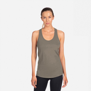 Camiseta sin Mangas con Logotipo Personalizado para Mujer, 100% Algodón Orgánico, Ecológica, de Secado Rápido, Informal, para Gimnasio, Transpirable, Superventas - Product Image 4