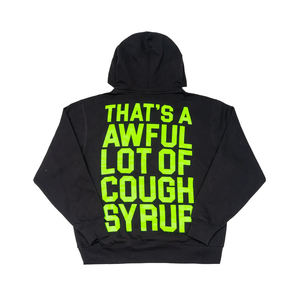 Sweat à capuche zippé oversize 100 % coton pour homme, style streetwear, décontracté, vierge, avec la phrase « THATS A LOT OF COUGH SYRUP » - Product Image 4