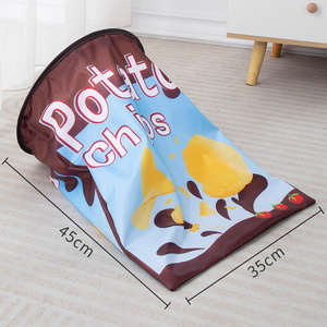 Modern Polyester Interactive Durable <b>Cat</b> <b>Tunnel</b> Play <b>Tent</b> <b>with</b> Hanging Mouse Toy-Eco-Friendly Pet Toy - Product Image 2