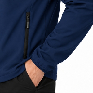 <b>Men</b>’s <b>Lightweight</b> Softshell Full Zip Outdoor <b>Jacket</b> Smooth Full Zip Modern Stand Collar Secure Chest Pocket Easy Side Storage - Product Image 6