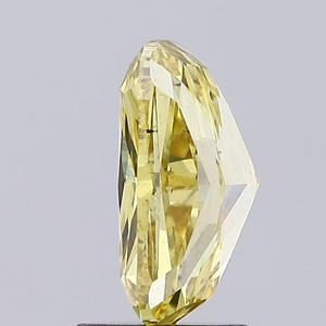 Brillante y elegante pieza de joyería fina de lujo, diamante cultivado en laboratorio de color amarillo vivo certificado, corte cojín, piedra preciosa suelta radiante. - Product Image 5