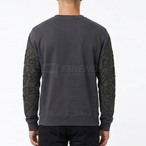 Camisas Térmicas Modernas con Pedrería para Hombre, con Tela Elástica 100% Algodón, Estilo Casual de Invierno - Product Image 4
