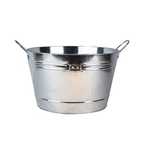 Seau à boissons en acier inoxydable design, bol à glace, refroidisseur à vin, parfait pour la mise en place d'un bar, une fête, un événement ou la décoration de la maison - Product Image 1