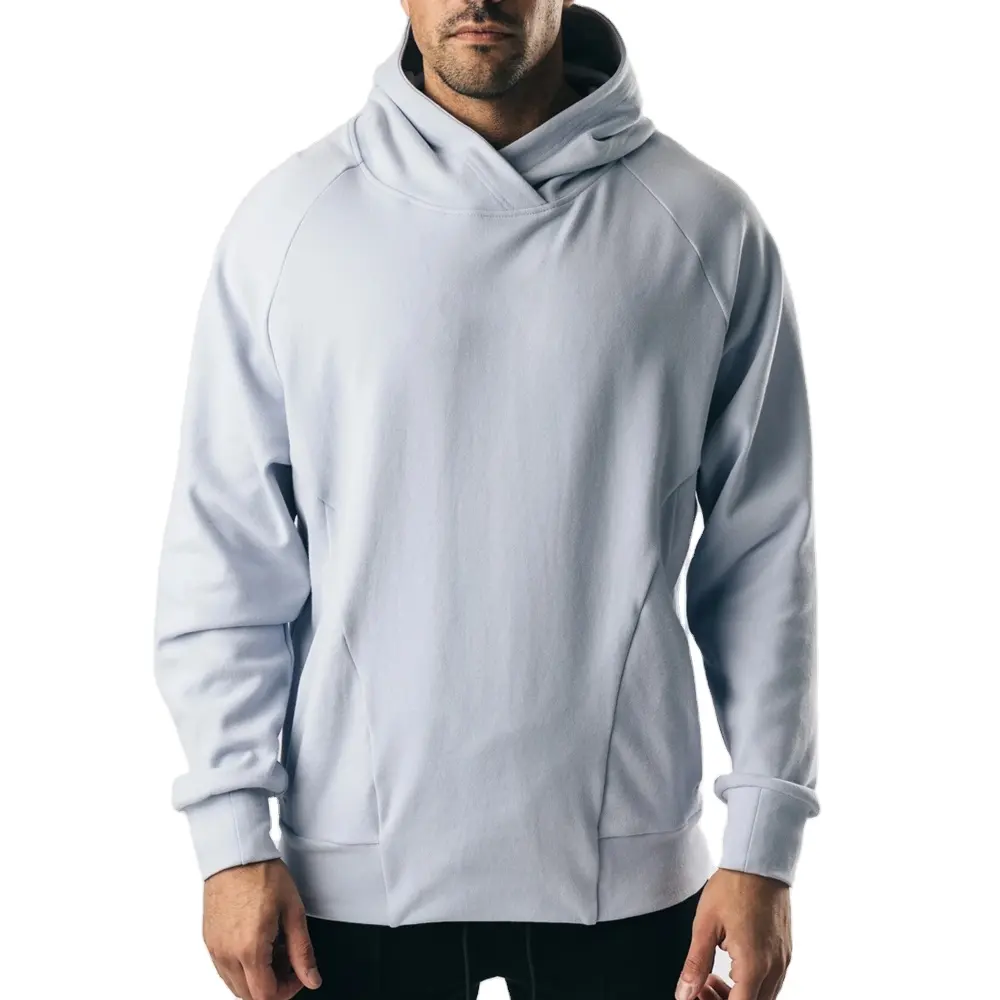 Sweat-shirt à capuche cintré pour hommes, veste 100% en coton, sweat-shirt de sport, personnalisé, pull décontracté, U