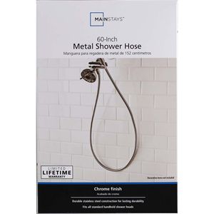 Tubo Flessibile per Doccia in Acciaio Inox Cromato, Accessorio Idraulico di Alta Qualità - Product Image 3