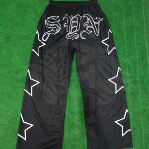 Wholesale Custom <b>Men</b> Streetwear <b>Joggers</b> Oversized Star Print Wide Leg Track Pants Hip Hop <b>Loose</b> Athletic Sweatpants - Product Image 1