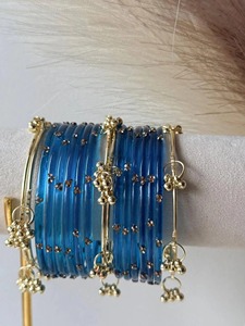 Forever Kashmiri Style Fashion Silver Plated Eco Friendly Bangles Women Stylish Trendy Stackable Wrist <b>Accessories</b> - Product Image 3