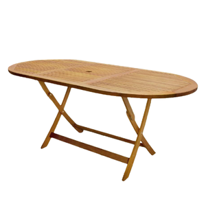 Best Quality <b>Dining</b> Bars Restaurants <b>Dining</b> <b>Table</b> Modern Design Solid Wood Outdoor <b>Folding</b> <b>Table</b> With Oval Shape - Product Image 1