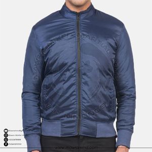 Veste bomber unisexe personnalisée avec logo camouflage sur le devant, en satin imperméable et respirant, patchwork, broderie, fermeture éclair, style varsity, OEM - Product Image 4
