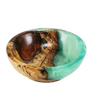 Ensaladera de Madera de Acacia con Resina Epoxi Natural, Libre de BPA, Diseño de Madera Real con Resina Transparente para una Elegante Decoración de Mesa de Comedor o Encimera - Product Image 2