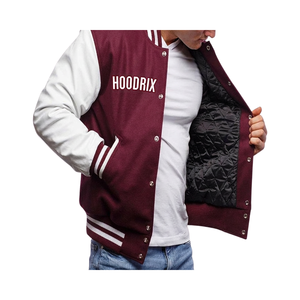 Veste universitaire en polaire personnalisée avec écussons en chenille, uniforme d'équipe - Product Image 3