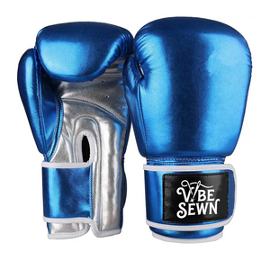 VBE SEWN Boxing Gloves PU <b>Leather</b> Red White Hook and Loop <b>Wrist</b> Closure Unisex Adjustable <b>Strap</b> 16oz Customized Training Gear - Product Image 3
