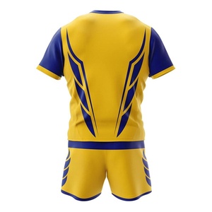 Custom Rugby Football Uniforms USA Europe Team Wear Sublimated Jersey Shorts Set Bulk <b>School</b> College Sports <b>Kits</b> - Product Image 2