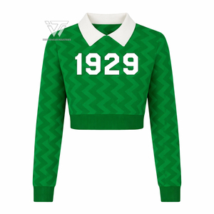 Greek Iota Phi Lambda Sorority Clothing Embroidered Zig Zag College Cardigan Cotton Sweater Greek Paraphernalia - Product Image 1