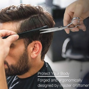 Ciseaux de barbier en acier inoxydable 2026 Design, logo personnalisé, outils professionnels de salon, haute qualité, couleurs personnalisées, pour droitiers, faible profil - Product Image 6