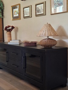 Bamboo LED <b>Table</b> Lamp Natural Color Warm <b>White</b> Touch Control <b>Small</b> - Product Image 2