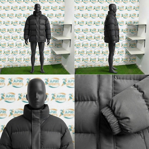 Chaqueta acolchada de manga larga para hombre, hecha de tela de poliéster y nailon, diseño de paneles múltiples, chaqueta acolchada de manga larga para hombre - Product Image 5