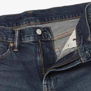 Shorts Bermuda en Jean Bleu Foncé pour Homme, Taille Mi-Haute, Fermeture Éclair, 100% Coton Tissé, Style Urbain, Poches, Séchage Rapide, Anti-UV - Product Image 6