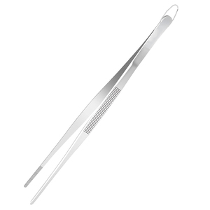 Altomme Instruments Professional Stainless Steel Culinary Tweezers Offset Chef Tools for Food Plating <b>Cooking</b> Garnishing - Product Image 6