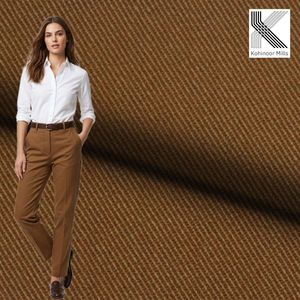 Tela de Sarga 3/1 de 420 g/m², 70% Algodón, 30% Lyocell, Transpirable, Teñido Liso, para Confección de Pantalones y Chaquetas para Hombre, Venta al Por Mayor - Product Image 2