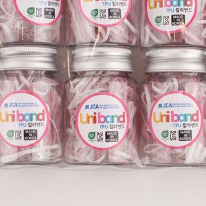 Bandas elásticas para el cabello Uniband de TPU hechas en Corea, lazos para el cabello unisex casuales, empaquetadas en botella. - Product Image 5