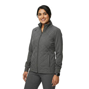 Blouse médicale matelassée personnalisée avec logo, uniforme d'infirmière, veste de médecin à fermeture éclair intégrale, blouses médicales en gros pour professionnels de la santé - Product Image 1