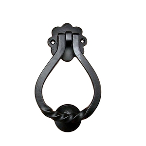 <b>Vintage</b> Antique Iron Ring Pull Handles Ornamental Drop Ring Door Knocker Retro Cast Iron <b>Cabinet</b> Drawer Handles for Furniture - Product Image 2