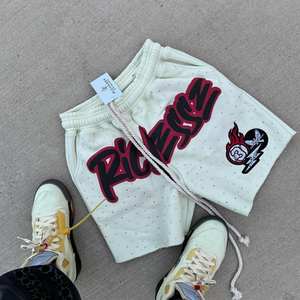 กางเกงขาสั้นแฟชั่นผู้ชายผ้าแคนวาสพิมพ์ลายตามสั่ง 100% ผ้าฝ้าย ระบายอากาศ แห้งเร็ว ขายส่งจากโรงงานผลิตเสื้อผ้า - Product Image 3