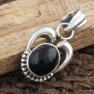 Handmade Black Onyx Pendant <b>925</b> <b>Sterling</b> <b>Silver</b> Natural Gemstone Jewelry Vintage Oval Onyx Pendant for Women <b>Men</b> Wholesale - Product Image 3