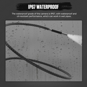 Boroscope articulé HD portable 6,4 mm avec 8 lumières, noir, connecteur pour téléphone portable professionnel pour l'inspection - Product Image 4