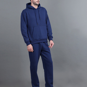 Style populaire, streetwear pour hommes, sweats à capuche unis, logo personnalisé, manches longues, 100% coton molletonné, cordon de serrage, poches latérales, vêtements d'hiver - Product Image 2