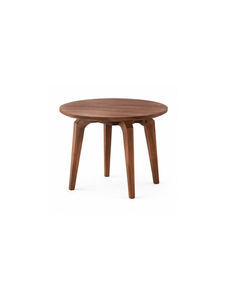 Table à manger ovale en teck massif, design nordique moderne, 4 pieds, pour appartement, hôtel, restaurant, café, cuisine, meubles de maison - Product Image 1
