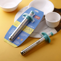 Allume-gaz de cuisine en acier inoxydable de qualité supérieure avec long manche en métal pour brûleur de sécurité