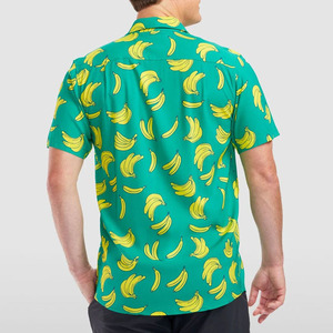 Chemises Hawaïennes Professionnelles Personnalisées 100% Polyester Respirantes pour l'Été, Chemises Hawaïennes à la Mode avec Impression, Manches Courtes - Product Image 4