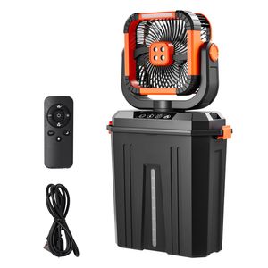 Ventilatore Nebulizzante da Campeggio con Motore da 2400 RPM, Serbatoio d'Acqua da 12 Litri, Batteria da 20000 mAh, 4 Velocità del Vento e Controllo a Pulsante - Product Image 1