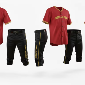 Premium Custom <b>Baseball</b> Uniform Men Women Breathable Lightweight Team Sports Jersey <b>Set</b> Wholesale Supplier - Product Image 6